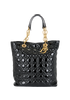 Grand Sac Soft Cannage Tote, &pound;695, Handbags, Black, Patent Leather, Front view